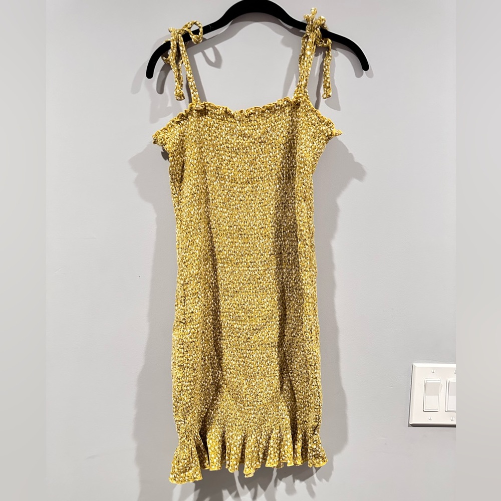 Pink blush yellow dress size large